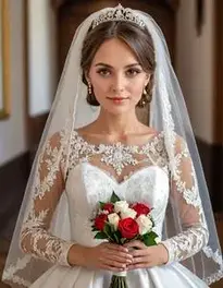 Hungarian Traditional Wedding Dress face swap