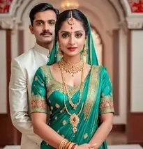 Indian Dress 25th Wedding Anniversary face swap