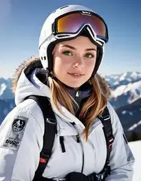 Snowboarding Female Adult face swap