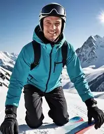 Snowboarding Male Adult face swap
