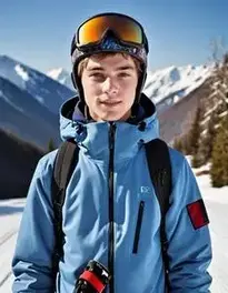 Snowboarding Male Young Adult face swap