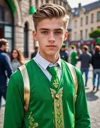 St Patricks Day Costume Man face swap