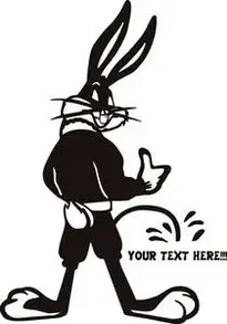 Add Bugs Bunny cartoon to your photo