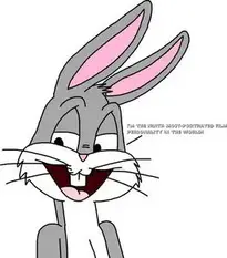 Add Bugs Bunny cartoon to your photo