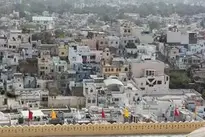 India Blue City Building Jodhpur wallpaper
