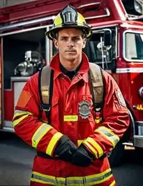 Adult Male Fireman face swap