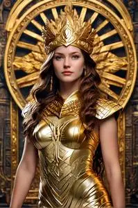 Golden Goddess Woman Mythology Adult face swap