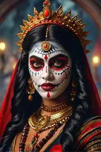 Maa Kali Halloween face swap
