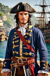 Historically Accurate Pirate Outfit face swap