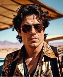 Benicio Del Toro Fear And Loathing face swap