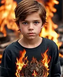Burning Boy Dress Up face swap