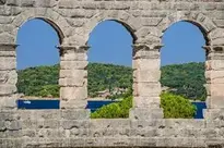 Amphitheater Croatia Pula Outlook wallpaper