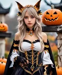 Halloween Dressgenshin Impact face swap