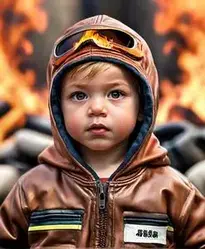 Burnin Rubber Infant face swap