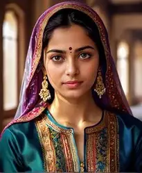 Woman Kurta Pajama Punjabi Style face swap