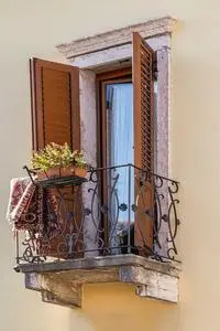 Balcony Mediterranean Facade phone wallpaper