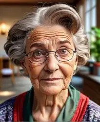 Funny Grandma face swap