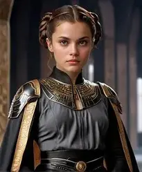 Padme Black Dress Face Swap