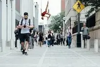 Photo Montage Trapeze Artist Acrobat wallpaper
