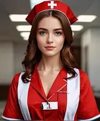Red Nurse face swap