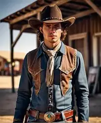 Showdown Cowboy Man face swap