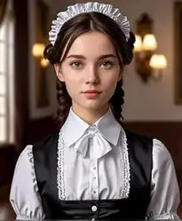 Maid Role Play Outfit face swap