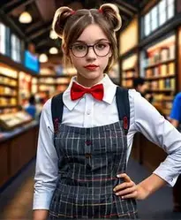 Girl Nerd Face Swap