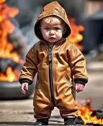 Burnin Rubber Infant face swap
