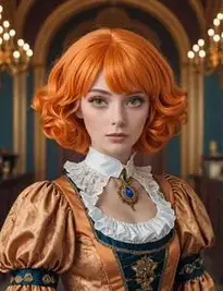 Orange Wig face swap
