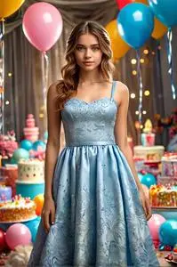 Dress Girlfriend Her Birthday face swap