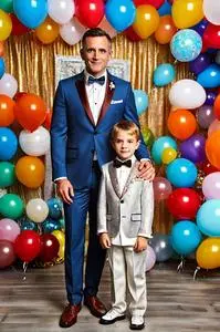 dad and son birthday party dress 12 Matching Father & Son Formal Outfits
