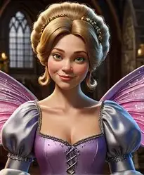 sachin and babi light blue dress Fairy Godmother from Shrek main image 0