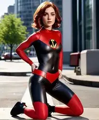 Elastigirl Costume Adult face swap