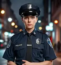 Police Officer Costume Halloween face swap