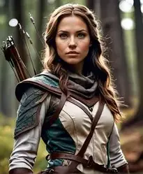 Woman Huntress face swap
