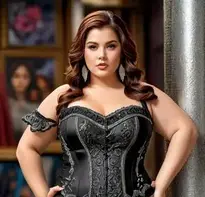 Sultry Singer Costume Plus Size Woman face swap