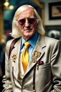 Jimmy Savile Fancy Dress face swap