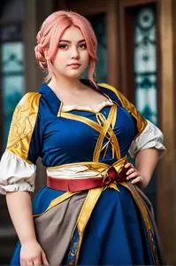 Plus Size Anime Cosplay face swap