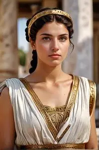 Female ancient greek costume face swap