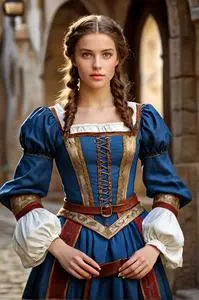 Medieval wench outfit face swap