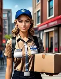 Delivery costume face swap