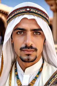 Arab national costume face swap