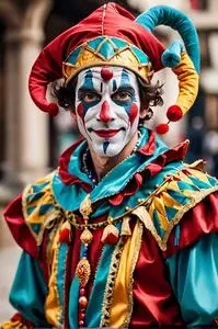 Traditional Jester face swap