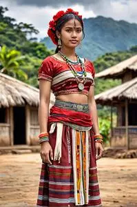 Kalinga Traditional Dress face swap