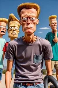 Beavis And Butthead Character face swap