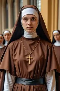 brown nun dress Child Brown Monk Robe Costume