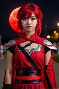Red Moon Cosplay face swap