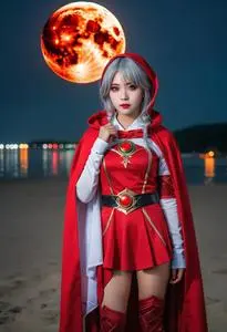 Red Moon Cosplay face swap