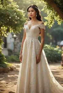 Filipino Wedding Dress face swap