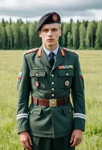 Estonian Army Uniform face swap